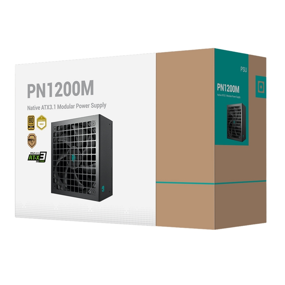 PSU DEEPCOOL PN1200M 80+ GOLD FULL MODULAR PCIE-5 BLACK